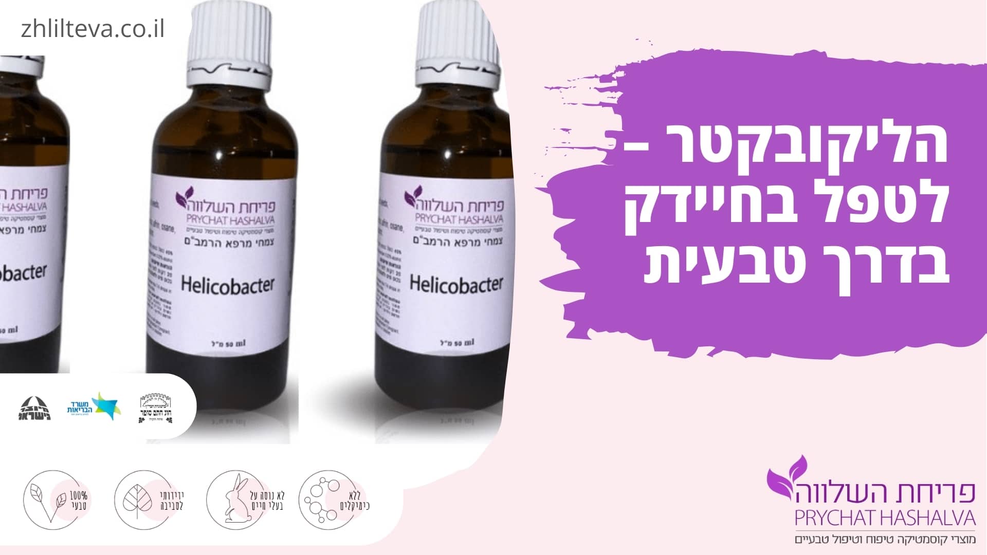 הליקובקטר – לטפל בחיידק בדרך טבעית