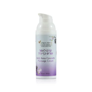 קרם עיסוי קוסמטי באזור שורש כף היד