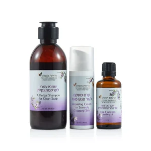 סבוריאה בקרקפת ובפנים ערכה להקלה בקרקפת ובעור מגורה ואדמומי