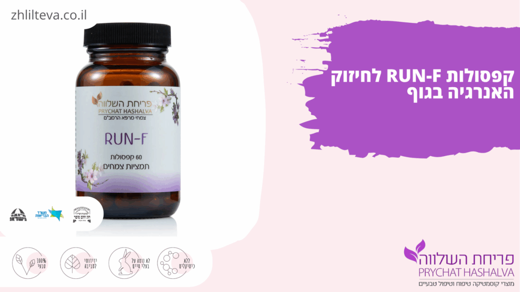 תמונת קנבה של הקפסולות RUN - F שמציגים את הצנצנצנ