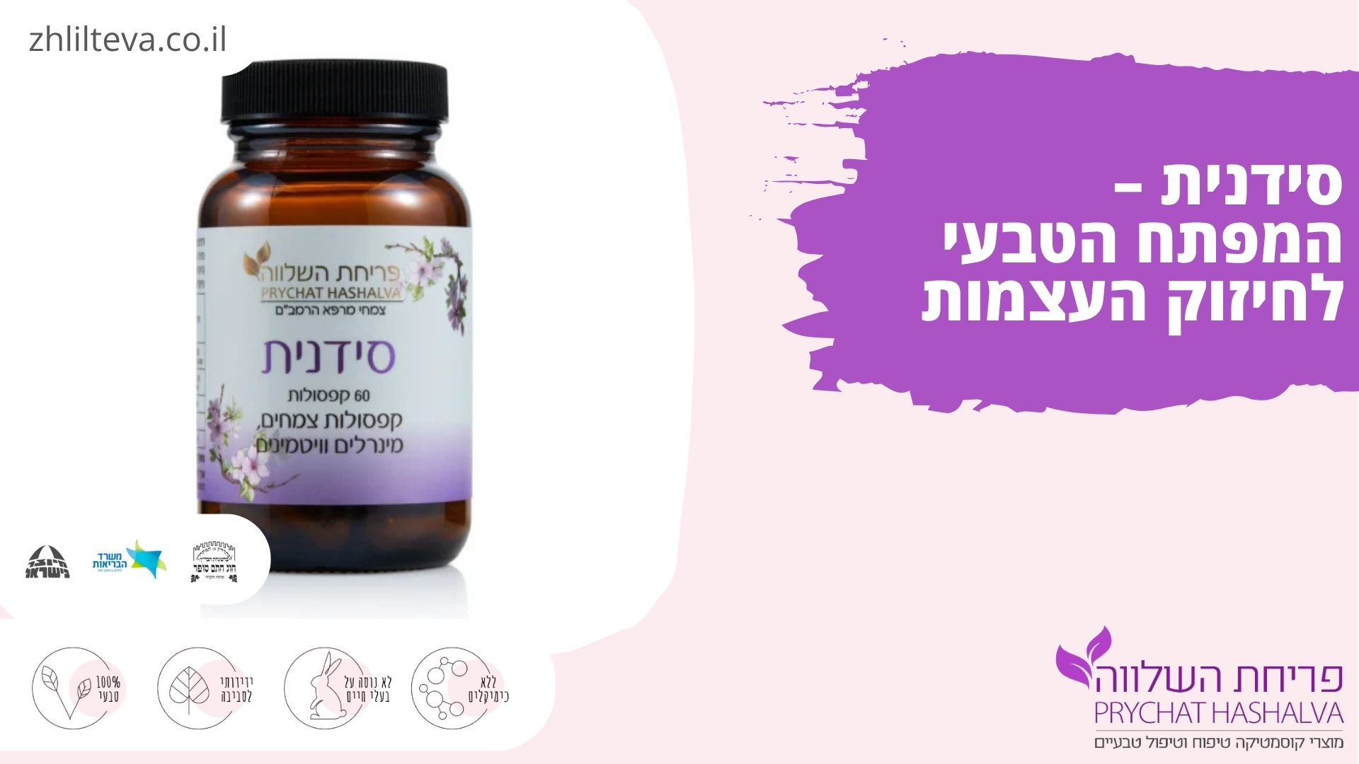 פריחת השלווה - סידנית - לחיזוק העצמות